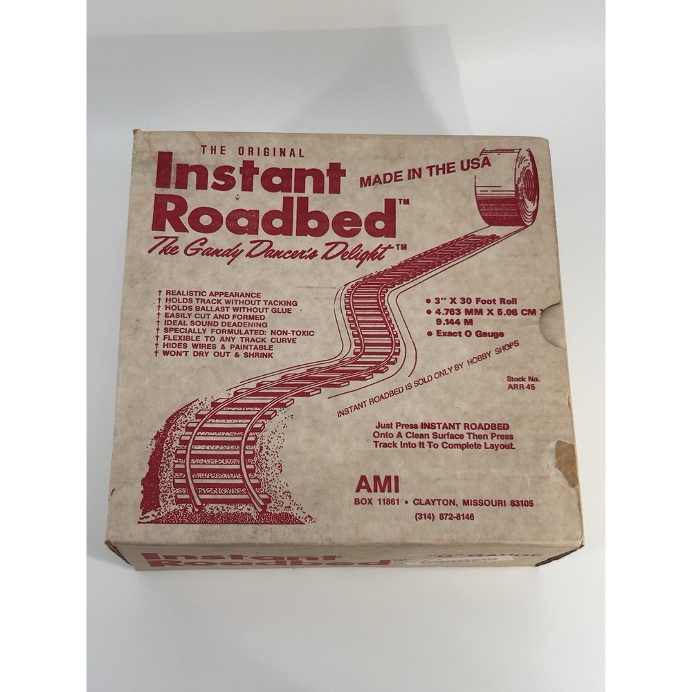 AMI Instant Roadbed HO, N, O Gauge
